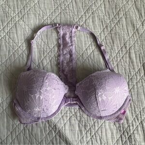 Victoria Secret Lilac Lace Push-Up Bra - Size 34B